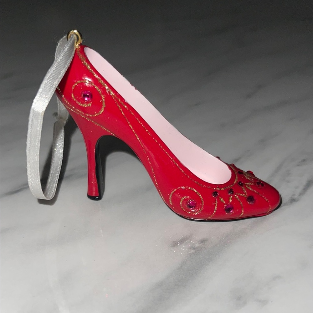 Red High Heel Ornament